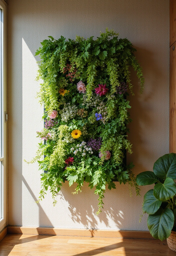 21 Flower Garden Ideas for Stunning Indoor Decor - 1. Vertical Gardens: A Breath of Fresh Air