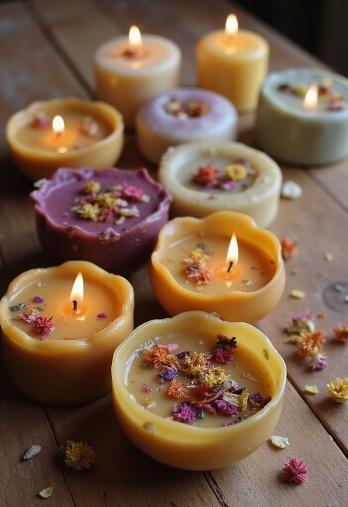 21 Flower Garden Ideas for Stunning Indoor Decor - 17. Flower-infused Candles: Scented Serenity