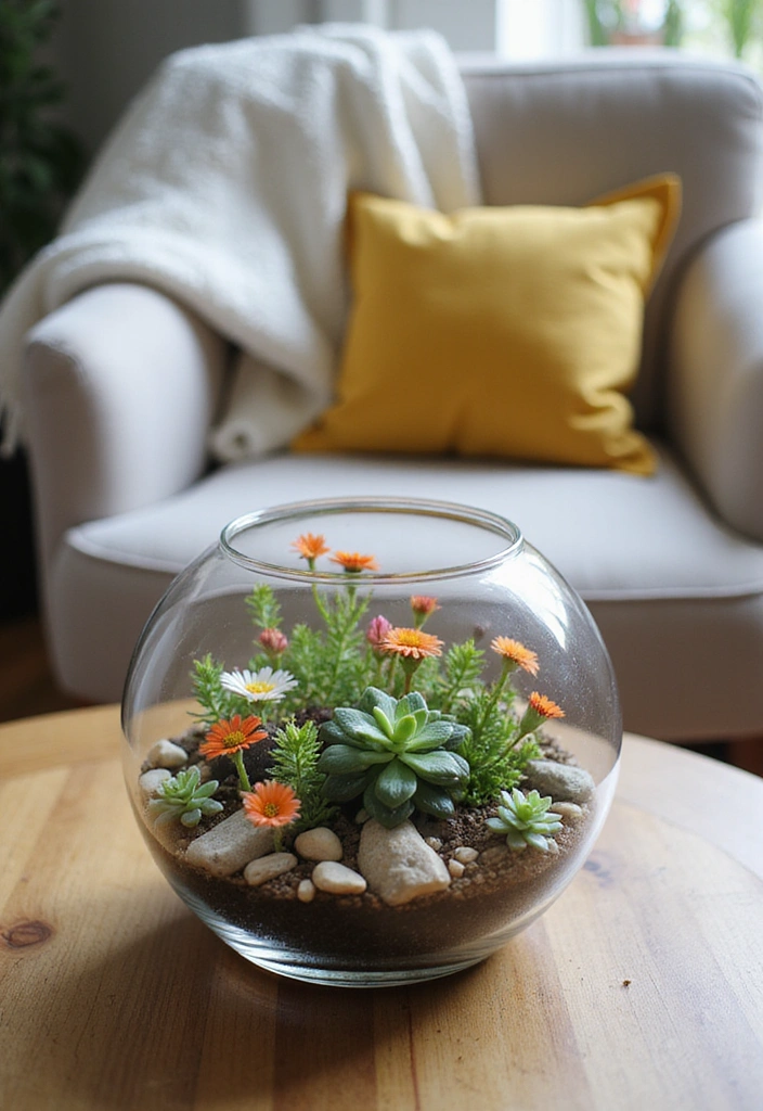 21 Flower Garden Ideas for Stunning Indoor Decor - 2. Terrarium Magic: Miniature Eden
