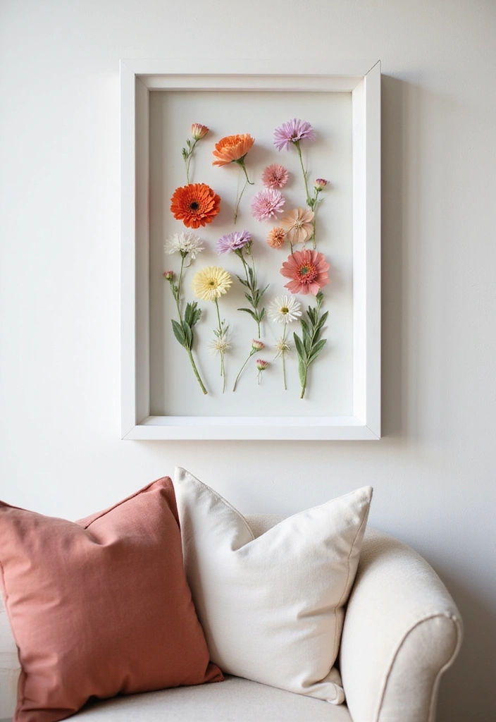 21 Flower Garden Ideas for Stunning Indoor Decor - 6. DIY Flower Wall Art: Creativity Blooms