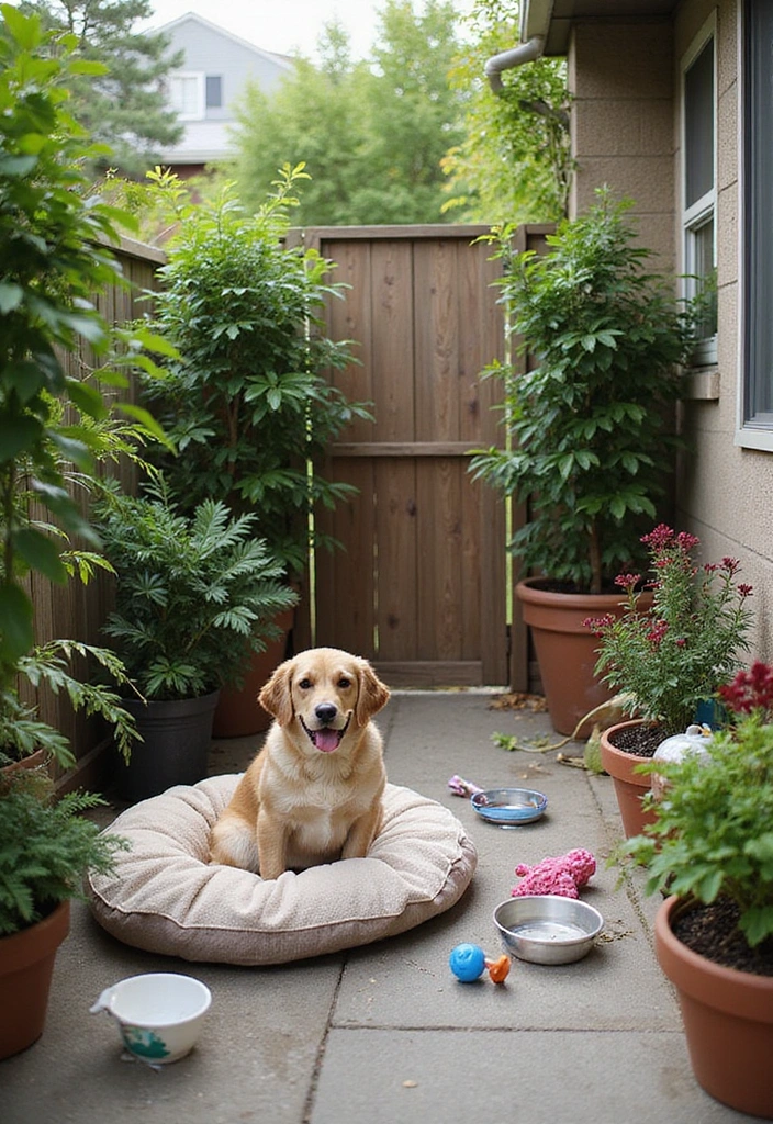 21 Patio Extension Ideas for Small Space Outdoor Living - 15. Pet-Friendly Patio