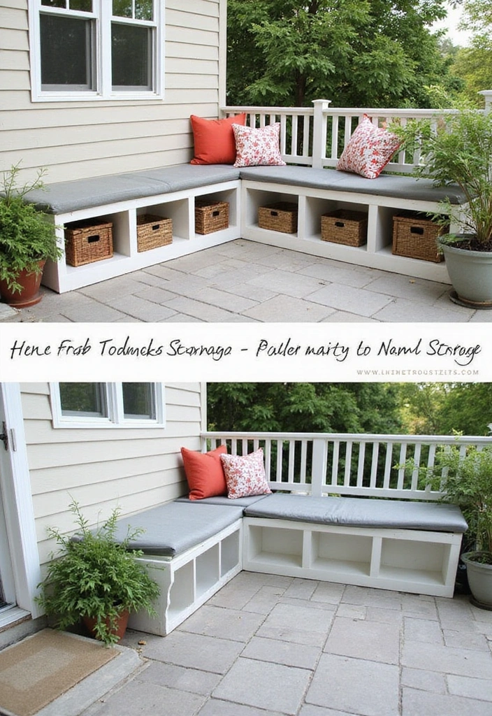 21 Patio Extension Ideas for Small Space Outdoor Living - 17. Compact Storage Solutions
