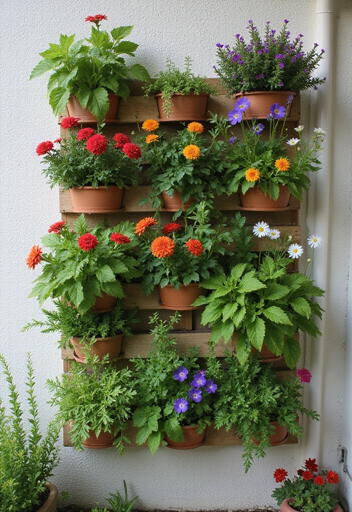 21 Patio Extension Ideas for Small Space Outdoor Living - 3. Vertical Garden Oasis