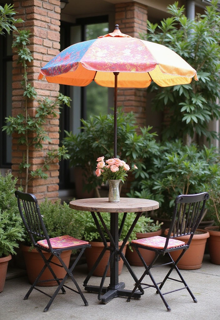 21 Patio Extension Ideas for Small Space Outdoor Living - 7. Charming Bistro Set