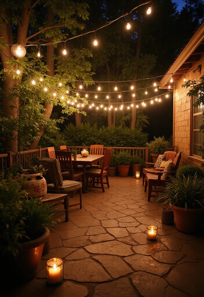 21 Patio Extension Ideas for Small Space Outdoor Living - 9. Creative Lighting Solutions