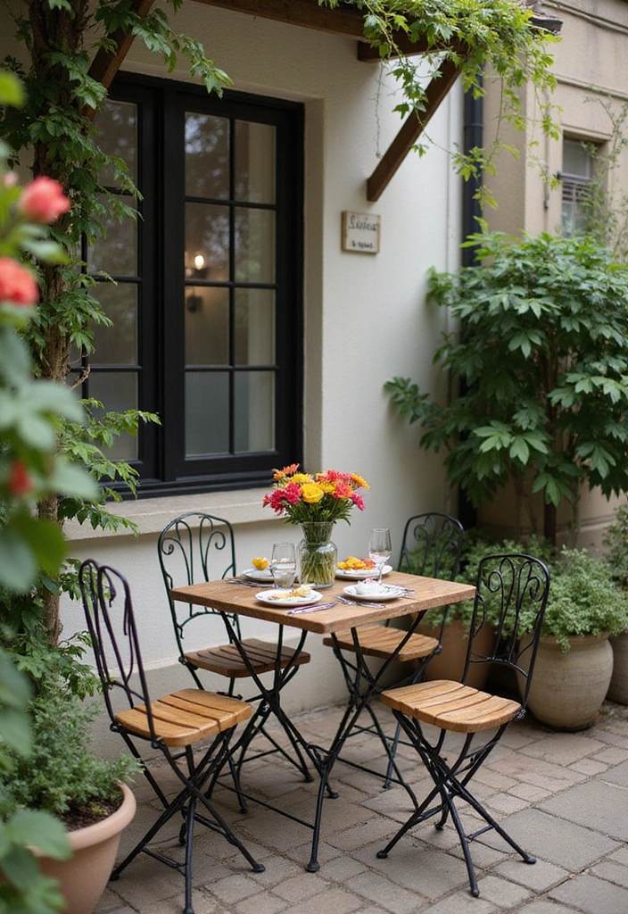 21 Small Outdoor Patio Ideas - 10. Outdoor Dining Area