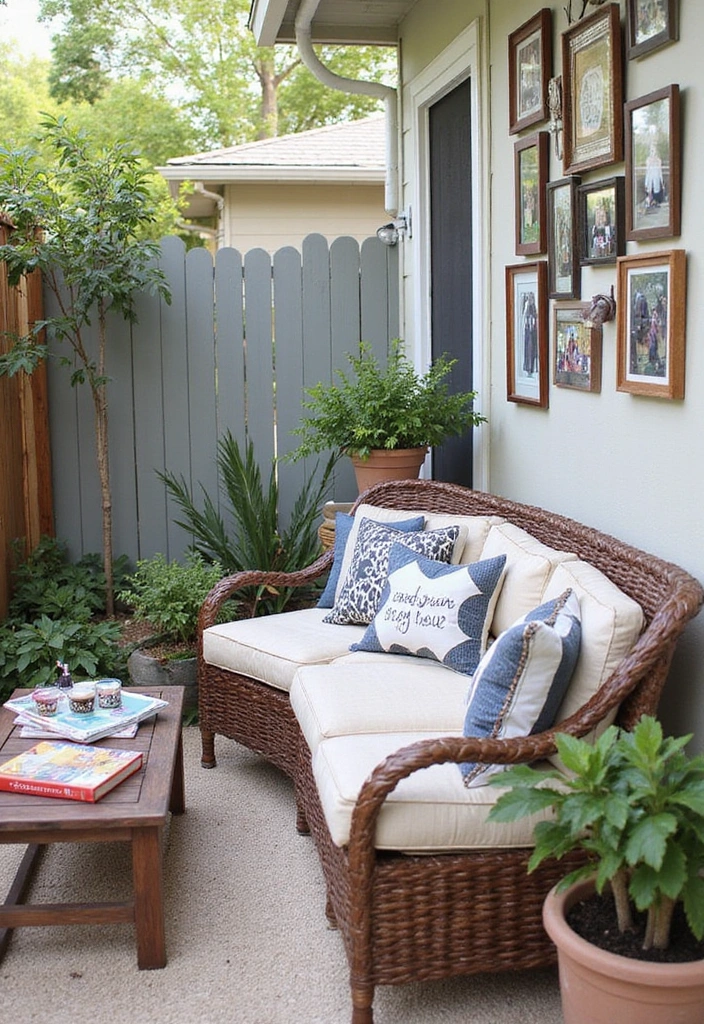 21 Small Outdoor Patio Ideas - 12. Personalized Decor