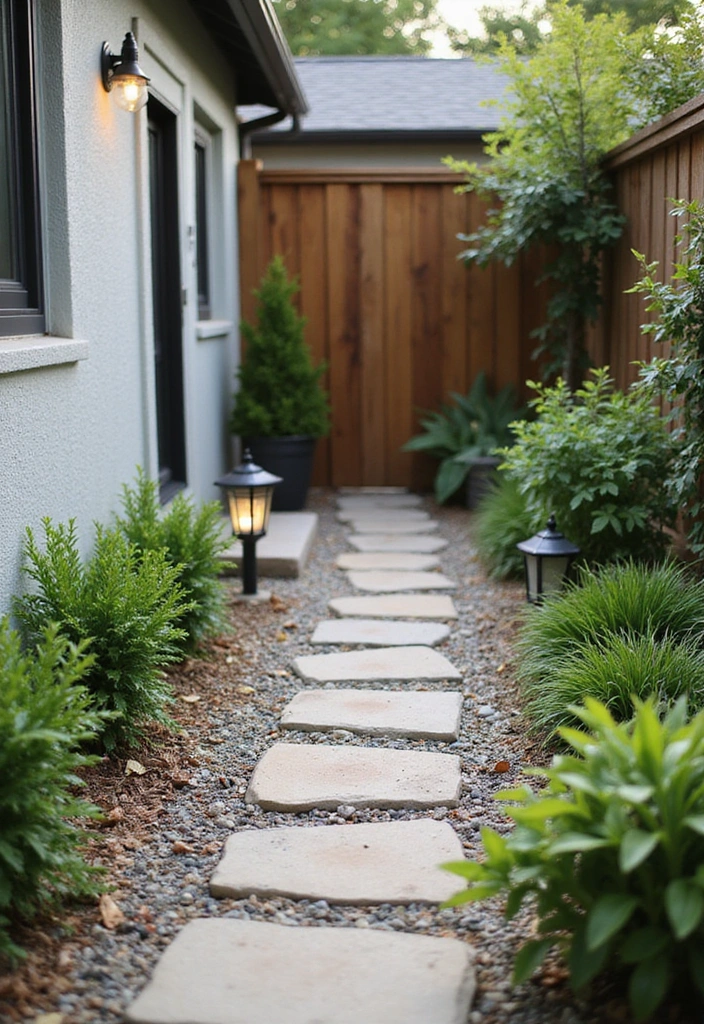 21 Small Outdoor Patio Ideas - 18. Garden Pathways