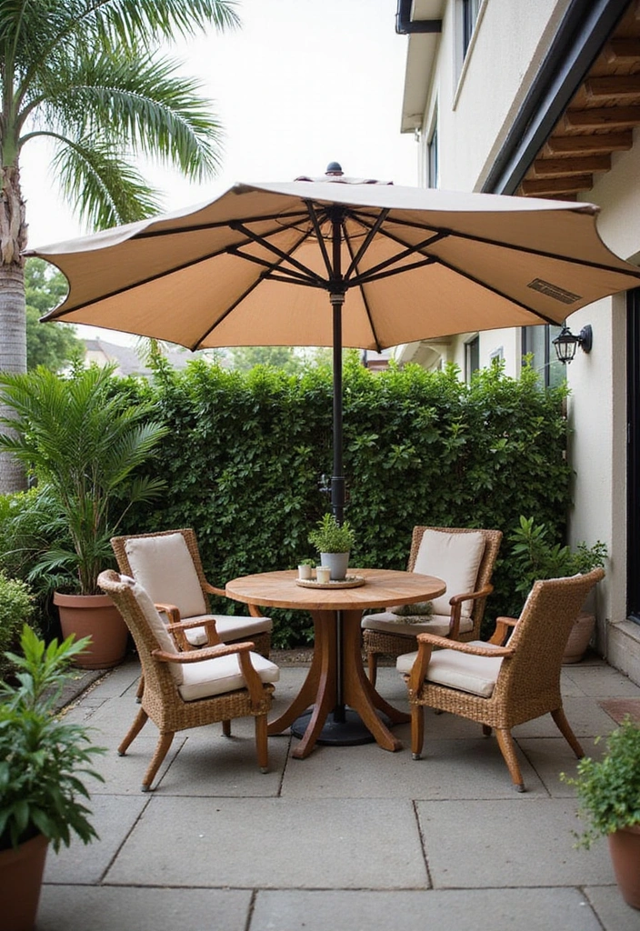 21 Small Outdoor Patio Ideas - 7. Shade Solutions