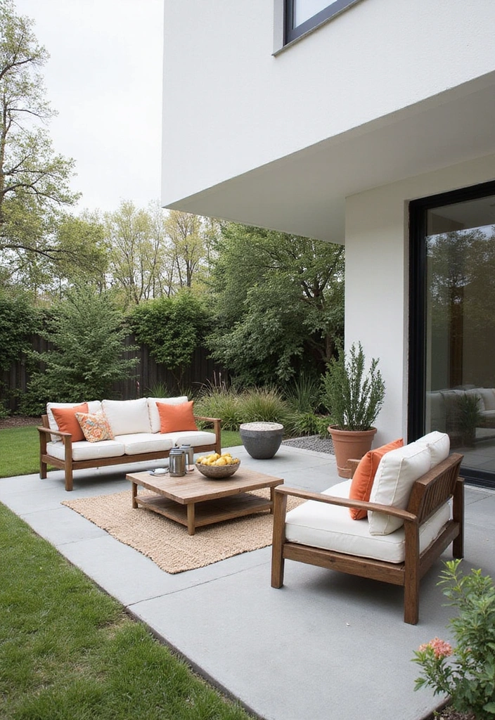 21 Small Outdoor Patio Ideas - 9. Minimalist Design