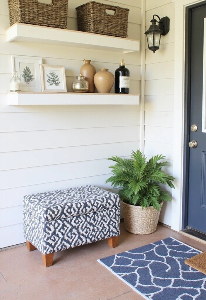 21 Small Porch Ideas for Urban Outdoor Living - 11. Smart Storage Solutions