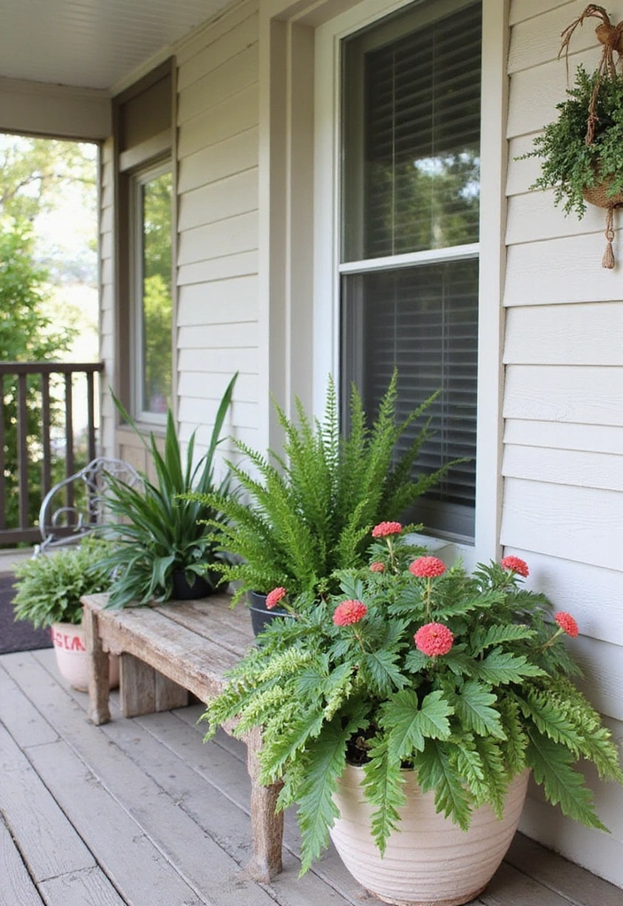 21 Small Porch Ideas for Urban Outdoor Living - 16. Planter Box Benches