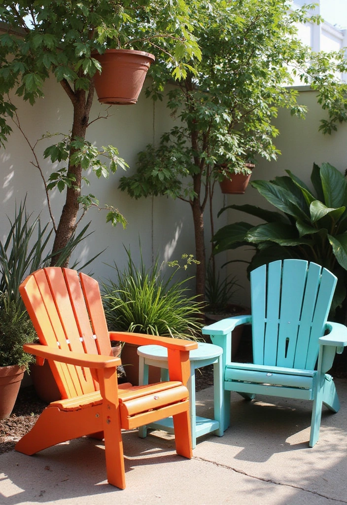 21 Tiny Patio Ideas for Cozy Outdoor Living - 14. Folding Chairs: Space-Saving Comfort
