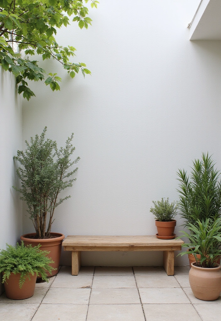 21 Tiny Patio Ideas for Cozy Outdoor Living - 21. Minimalist Design: Less is More