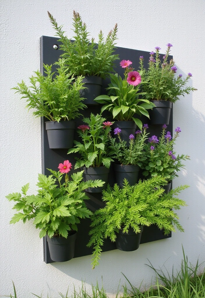 22 Big Pots for Plants Ideas Outdoor - 10. Chic Vertical Gardens