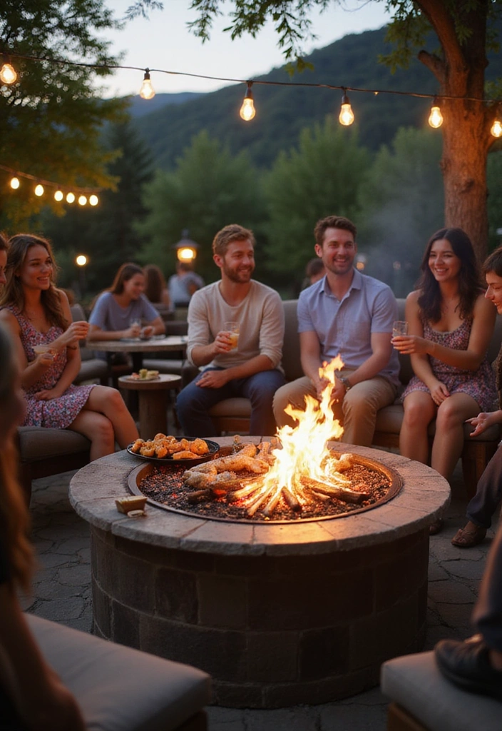 22 Boma Ideas Fire Pits for Outdoor Living - 10. Fire Pit with Grill