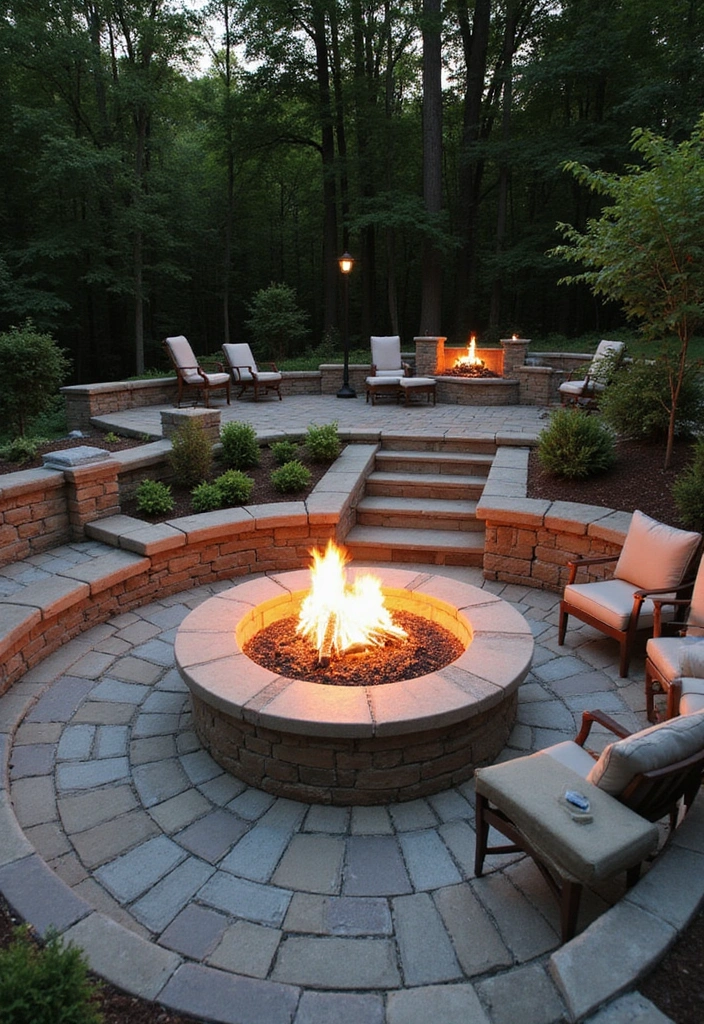 22 Boma Ideas Fire Pits for Outdoor Living - 12. Multi-Level Fire Pit