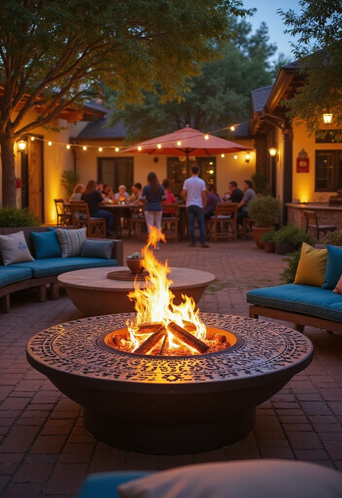 22 Boma Ideas Fire Pits for Outdoor Living - 9. Decorative Fire Pit