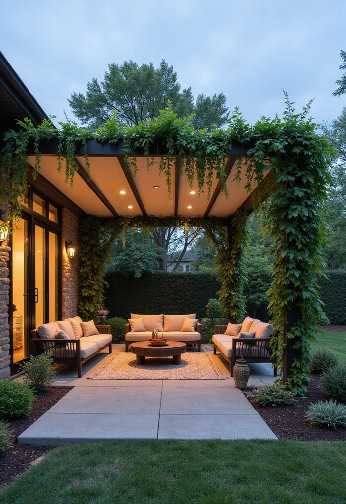 22 Eco-Friendly Paver Patio Ideas for Sustainable Outdoor Living - 12. Shade Structures with Patios