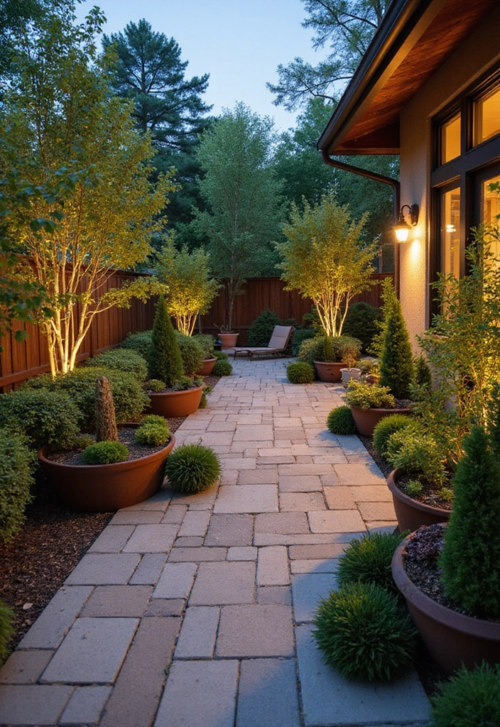 22 Eco-Friendly Paver Patio Ideas for Sustainable Outdoor Living - 19. Artistic Planter Patios