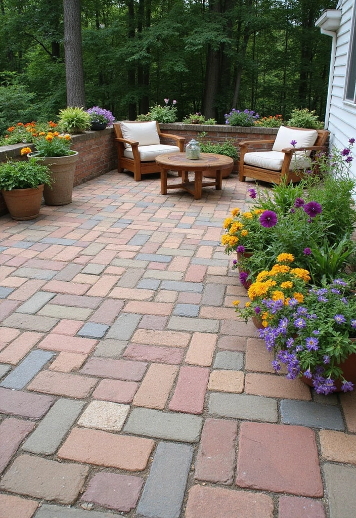 22 Eco-Friendly Paver Patio Ideas for Sustainable Outdoor Living - 2. Recycled Paver Bricks