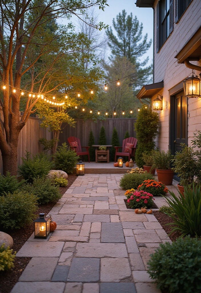 22 Eco-Friendly Paver Patio Ideas for Sustainable Outdoor Living - 20. Seasonal Decor Patios