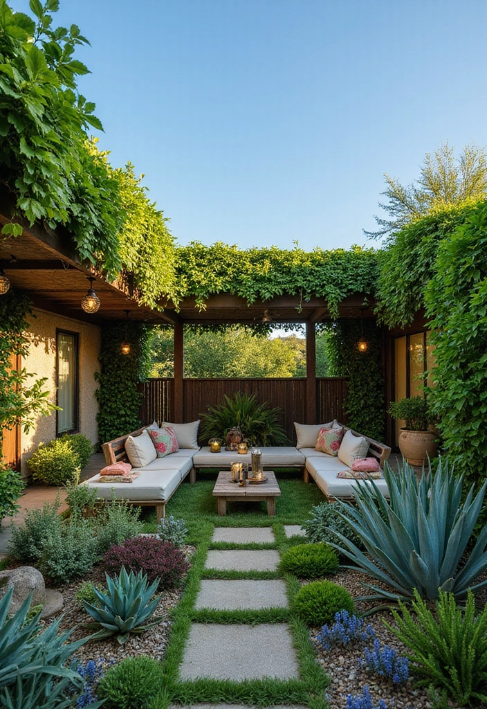 22 Eco-Friendly Paver Patio Ideas for Sustainable Outdoor Living - 4. Green Roof Patios