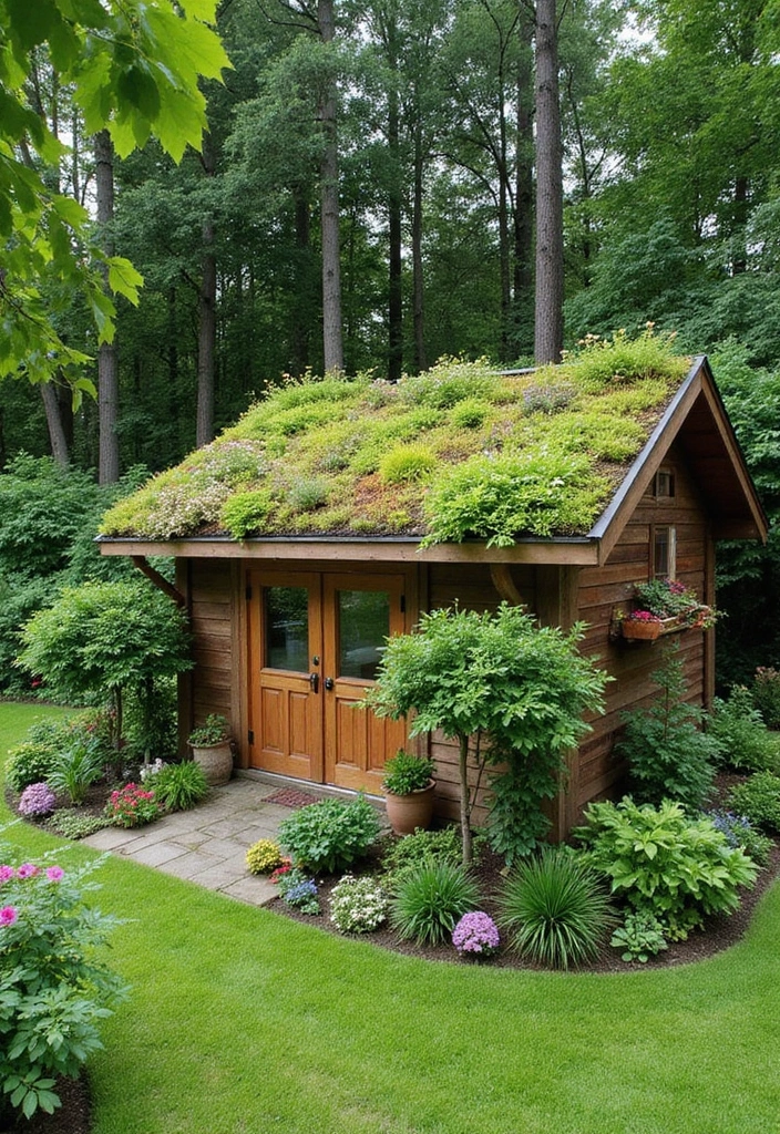 22 Outdoor Living Ideas for a Sustainable Home Decor - 15. Green Roofs and Living Walls