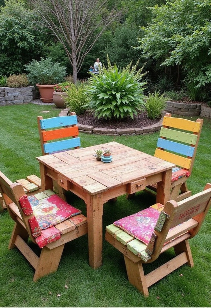 22 Outdoor Living Ideas for a Sustainable Home Decor - 2. Upcycled Outdoor Furniture