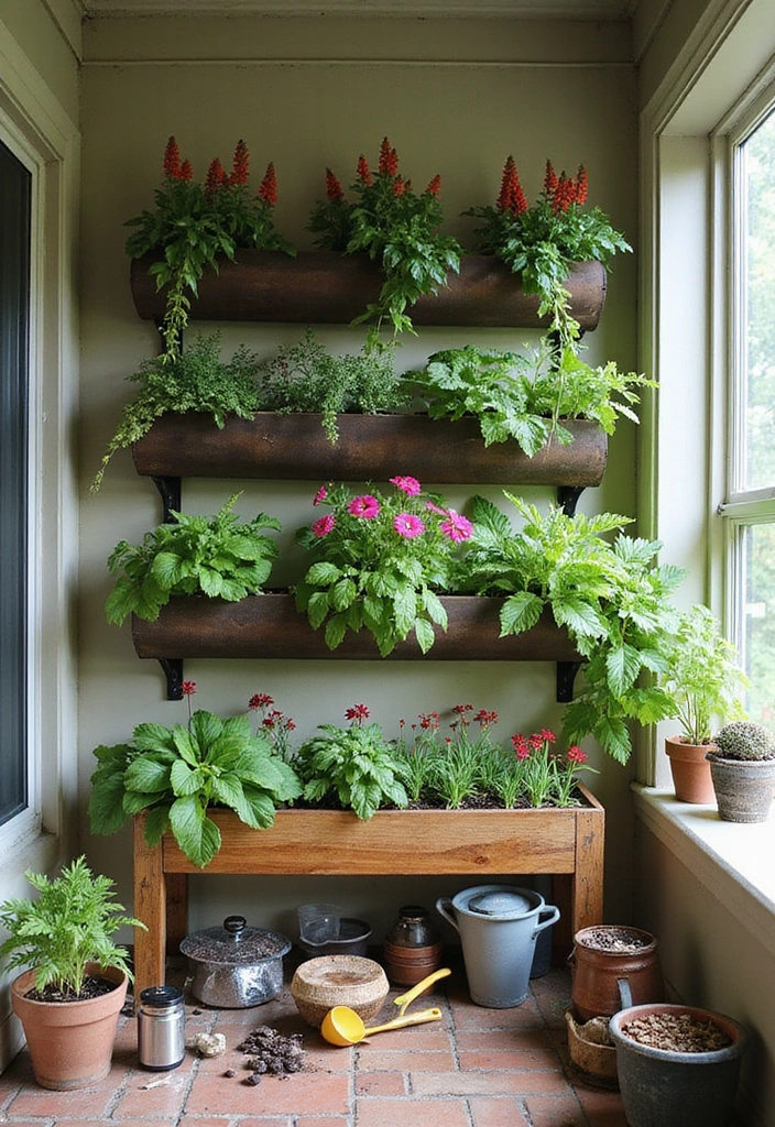22 Porch Ideas Entrance for Bohemian Outdoor Living Spaces - 14. Sustainable Gardening Nook