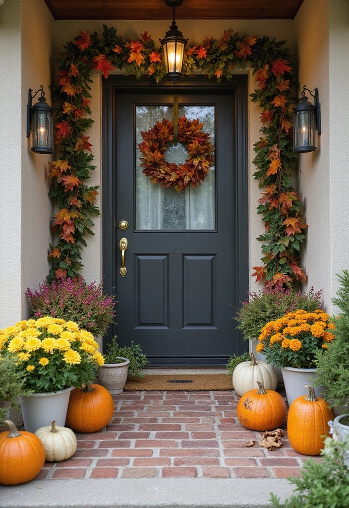 22 Porch Ideas Entrance for Bohemian Outdoor Living Spaces - 21. Seasonal Decor Switches