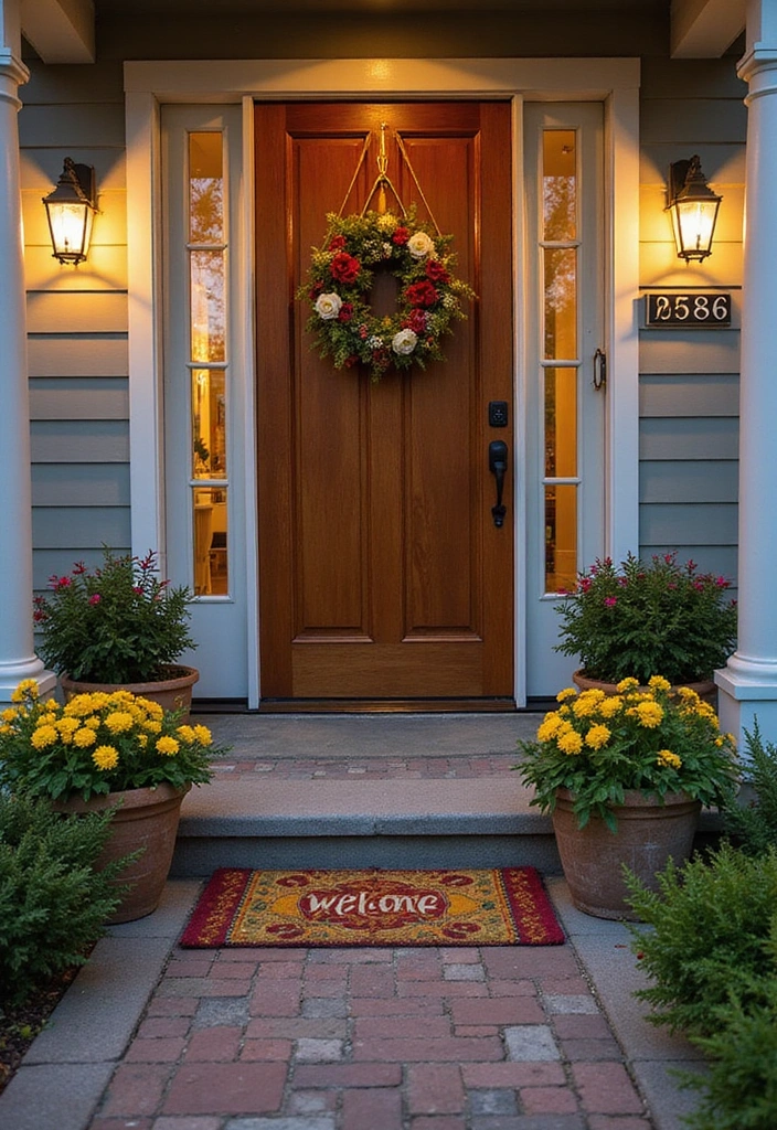 22 Porch Ideas Entrance for Bohemian Outdoor Living Spaces - 22. Inviting Porch Entry