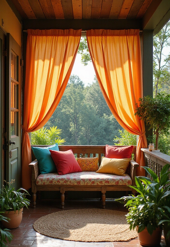 22 Porch Ideas Entrance for Bohemian Outdoor Living Spaces - 8. Dreamy Canopy Spaces