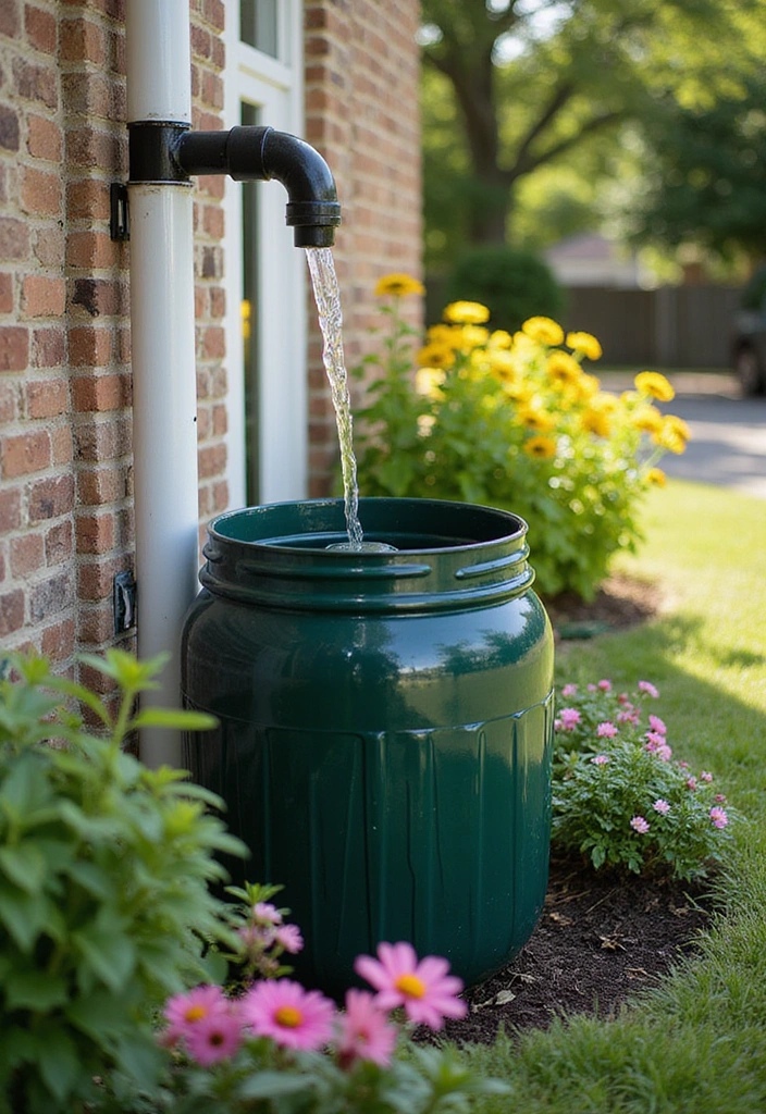 23 Backyard Patio Ideas for Sustainable Outdoor Living - 10. Rainwater Harvesting Systems
