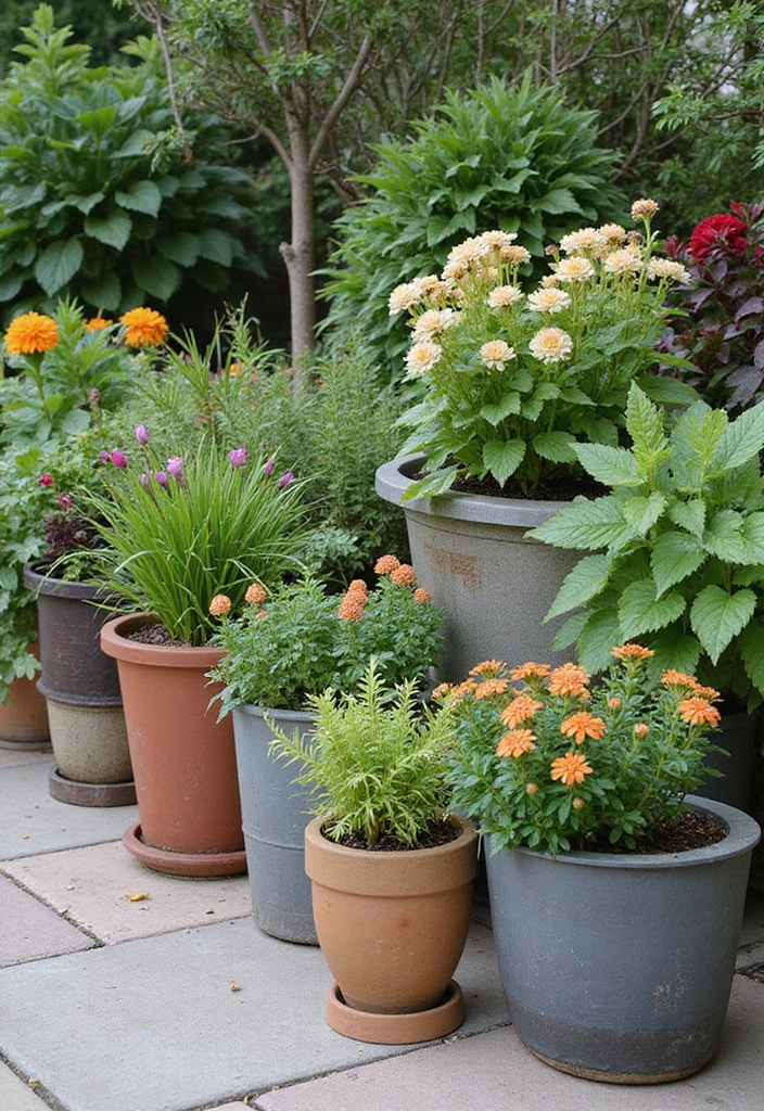 23 Backyard Patio Ideas for Sustainable Outdoor Living - 13. Sustainable Planters