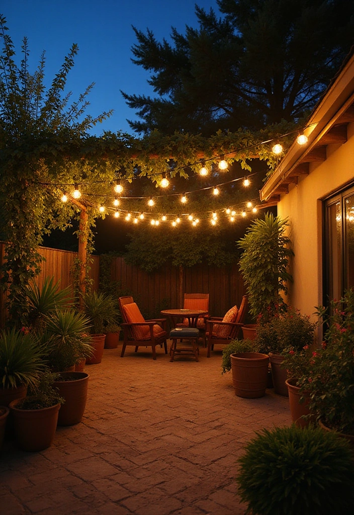 23 Backyard Patio Ideas for Sustainable Outdoor Living - 4. Sustainable Outdoor Lights
