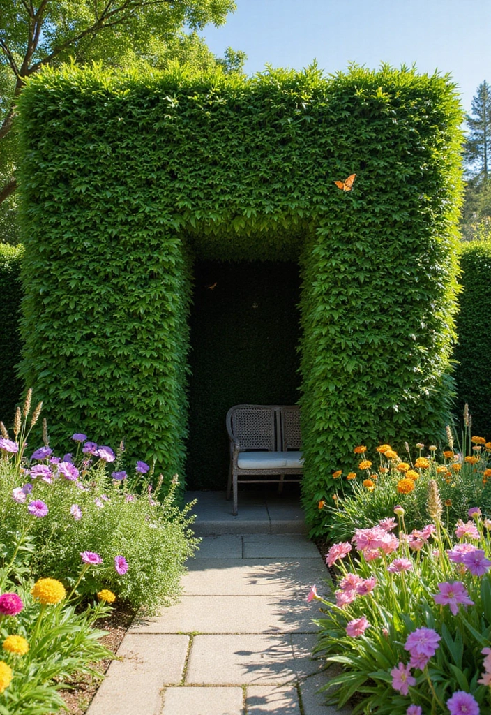 23 Backyard Privacy Ideas From Neighbors - 1. Lush Green Hedges