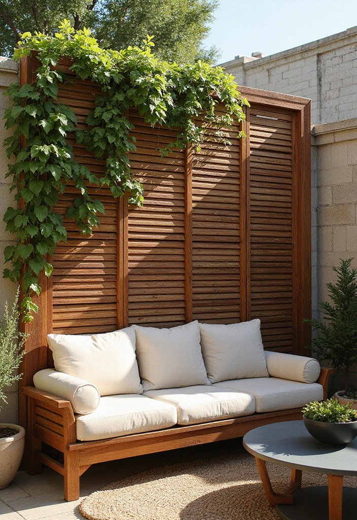 23 Backyard Privacy Ideas From Neighbors - 2. Wooden Privacy Screens