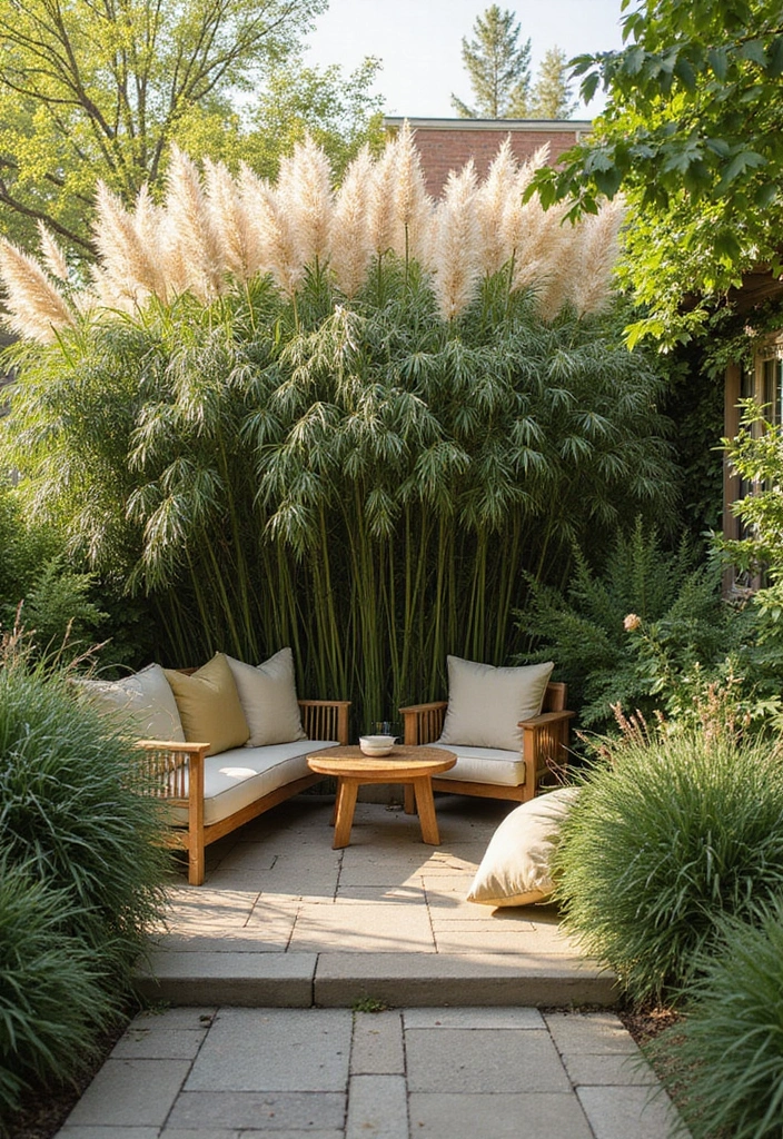 23 Backyard Privacy Ideas From Neighbors - 20. Windbreaks with Plants