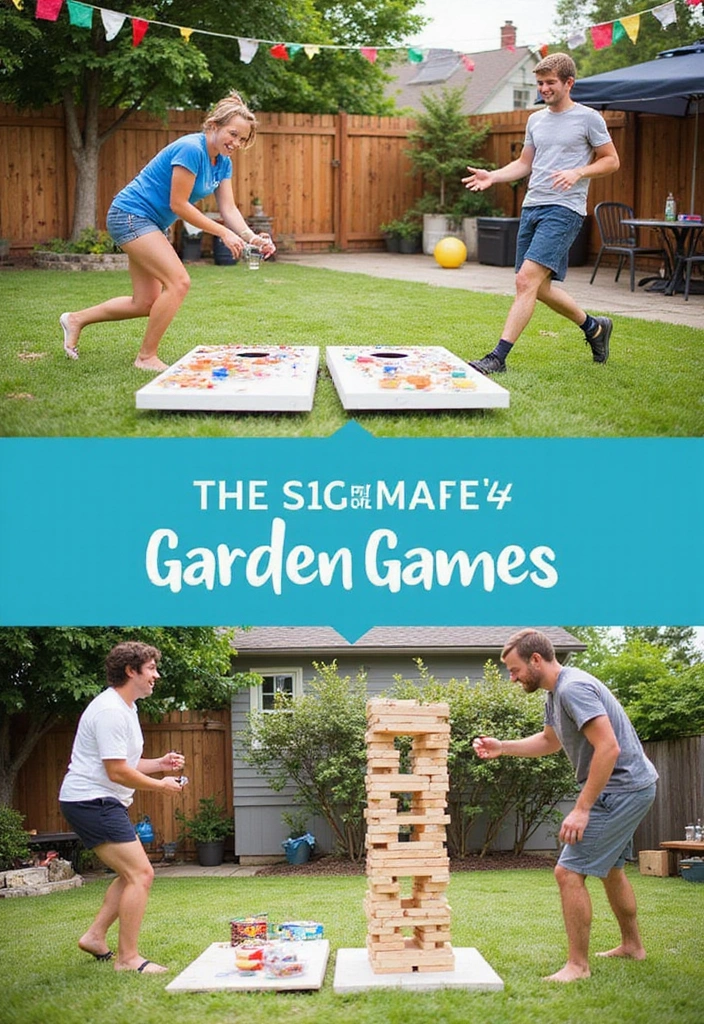 23 Cheap Backyard Ideas for Affordable Outdoor Living - 12. Fun Garden Games