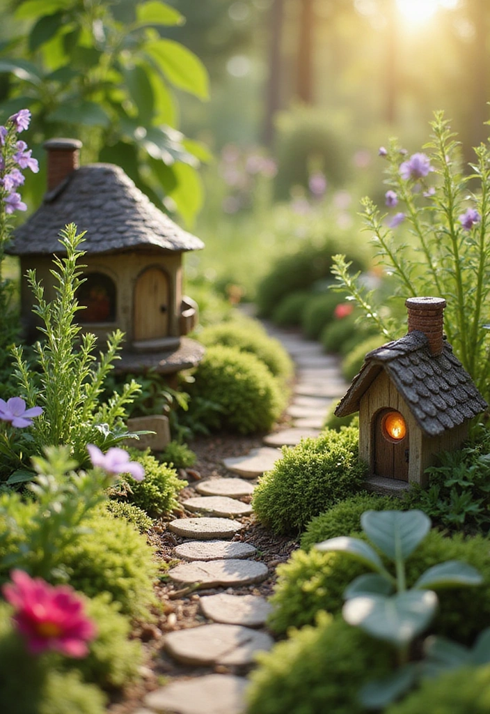 23 Enchanting Fairy Garden Ideas for Your Home Decor - 13. Fairy Garden with Herbs