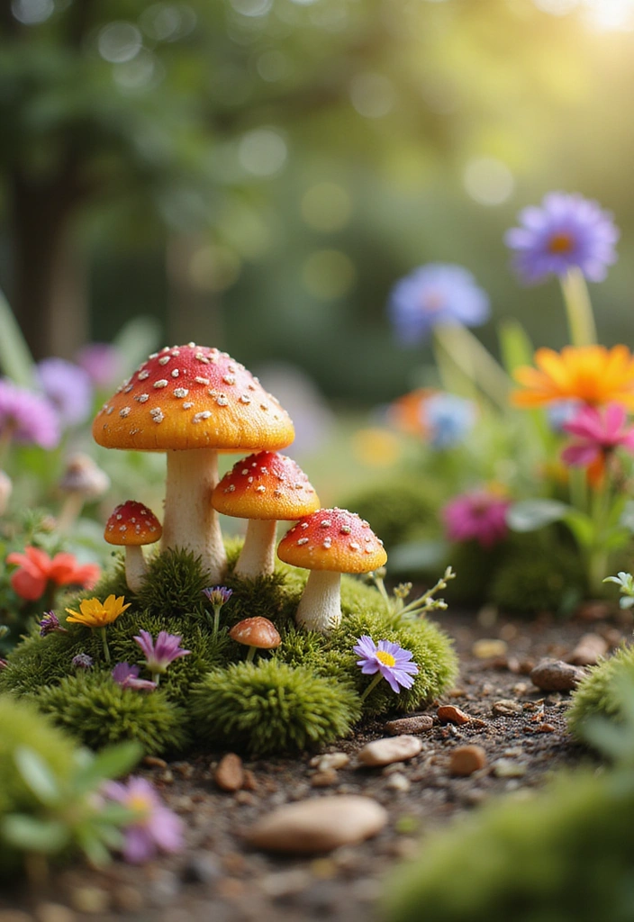 23 Enchanting Fairy Garden Ideas for Your Home Decor - 15. Fairy Garden with Mushrooms