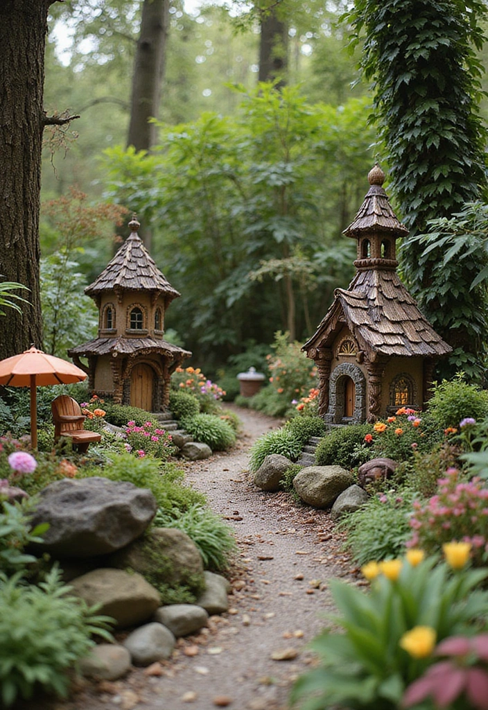 23 Enchanting Fairy Garden Ideas for Your Home Decor - 20. Fairy Garden with a Theme