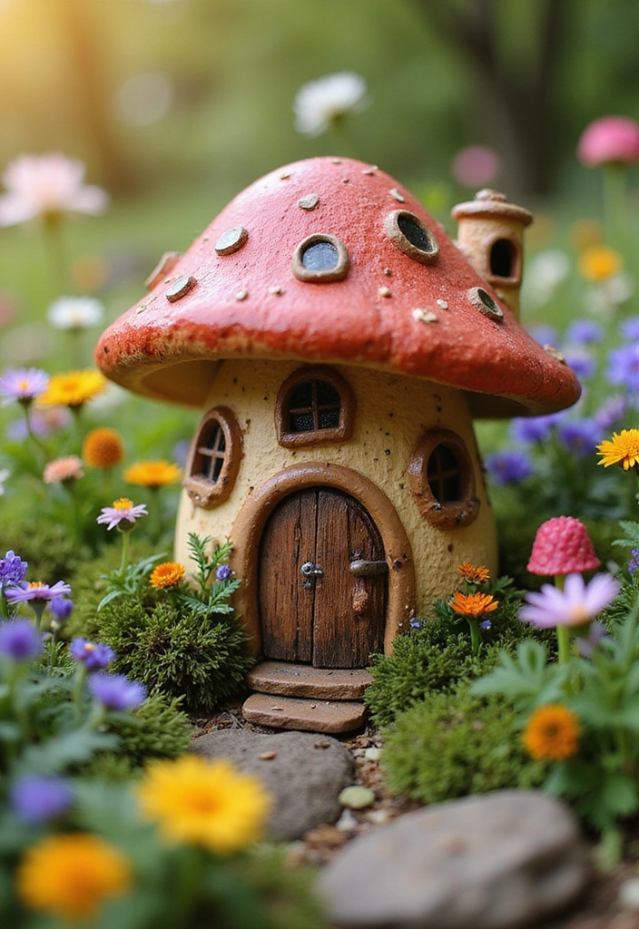 23 Enchanting Fairy Garden Ideas for Your Home Decor - 5. Tiny Fairy House