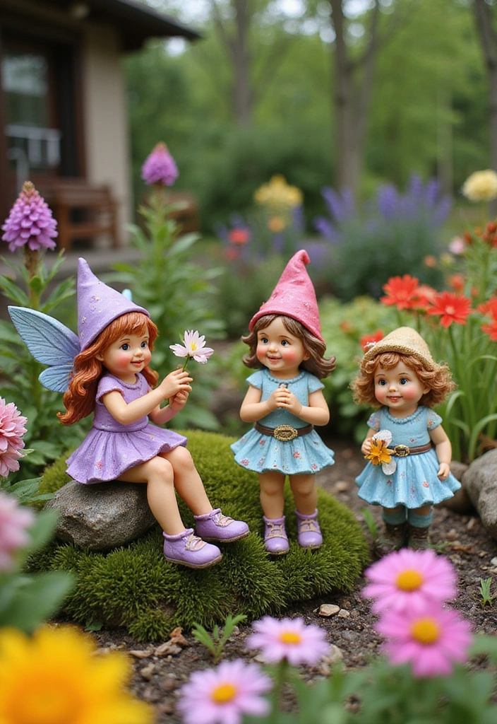 23 Enchanting Fairy Garden Ideas for Your Home Decor - 7. Fairy Garden Statues