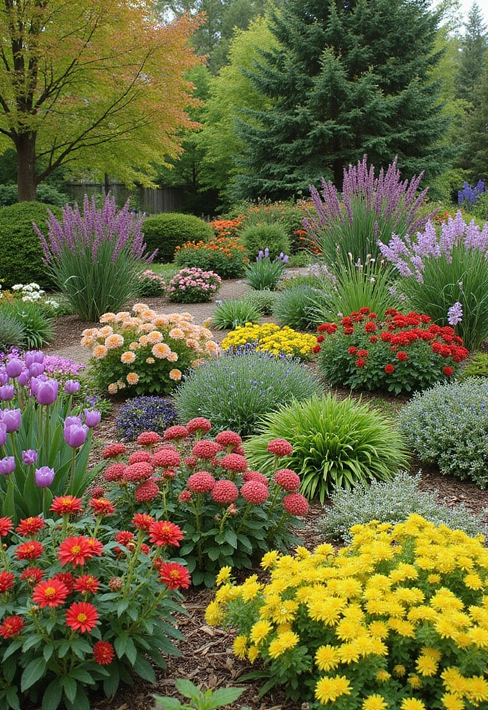 23 Garden Ideas for Sustainable Outdoor Living - 12. Seasonal Planting: Year-Round Beauty