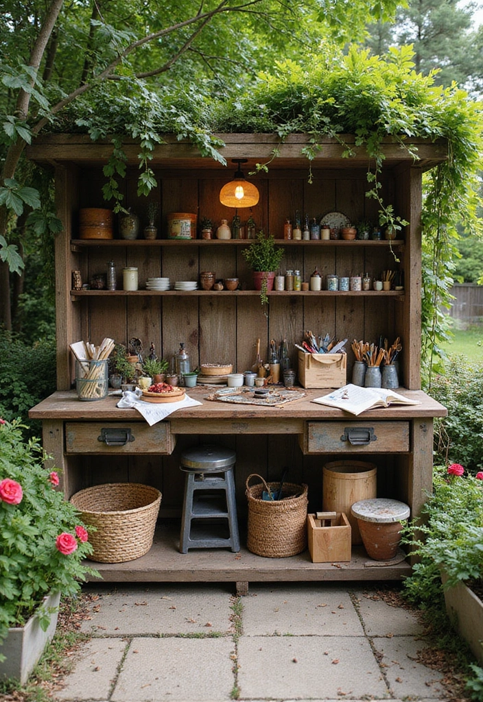 23 Garden Ideas for Sustainable Outdoor Living - 13. Outdoor Workshops: Creativity in Nature