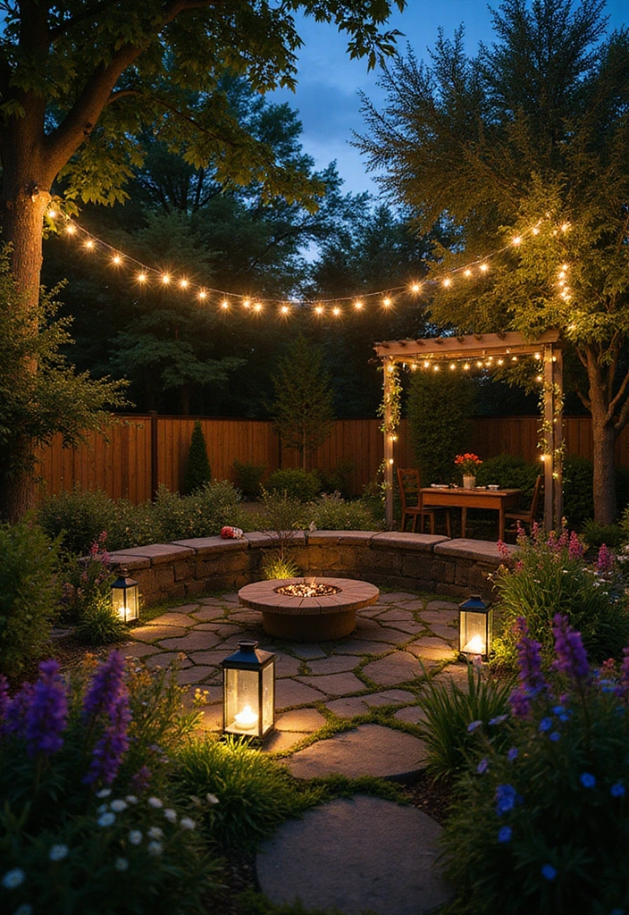 23 Garden Ideas for Sustainable Outdoor Living - 4. Garden Lighting: Setting the Mood