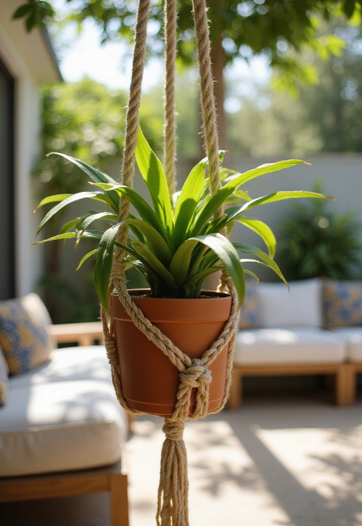 23 Hanging Plants Indoor Ideas for Outdoor Living Spaces - 1. Macramé Magic