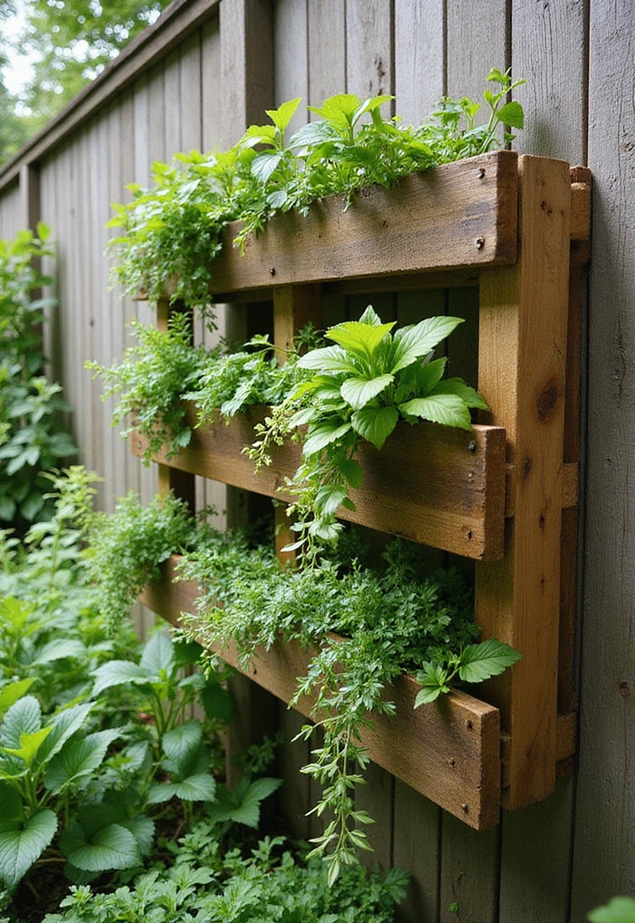 23 Hanging Plants Indoor Ideas for Outdoor Living Spaces - 16. Hanging Pallet Gardens